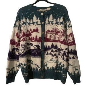 Vintage Northern Reflections Winter Cardigan